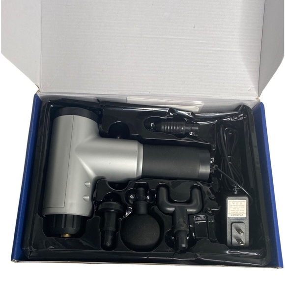 6-Level Fascial Gun (Size:OS, Color:Silver/Black) - Picture 2 of 3